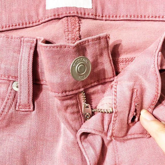NEW HUDSON Krista Ankle Skinny Stretch Jeans Rose - Picture 8 of 14